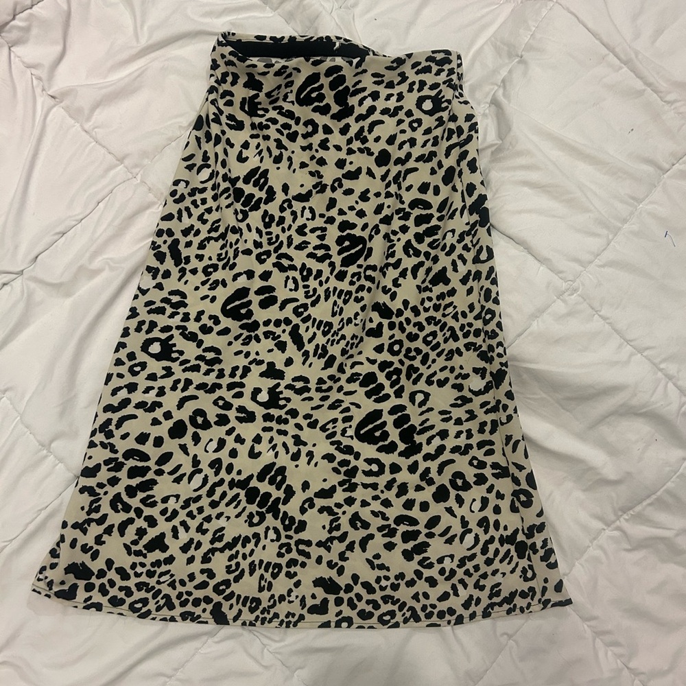 Leopard Print Maxi Skirt